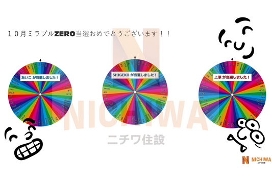 10月ミラブルZERO当選者発表!